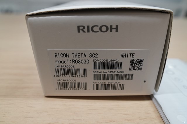 中古専門 備品売却 / RICOH THETA SC2 360°カメラ ① WHITE（ホワイト）